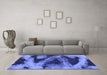 Machine Washable Abstract Blue Modern Rug in a Living Room, wshabs1372blu