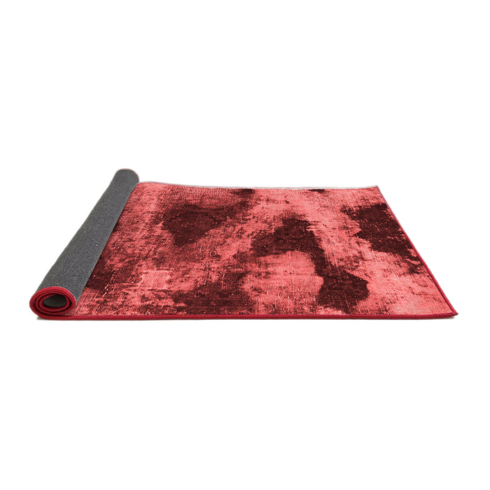 Abstract Red Modern Area Rugs