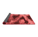 Abstract Red Modern Area Rugs