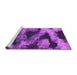 Sideview of Machine Washable Abstract Pink Modern Rug, wshabs1372pnk