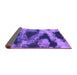 Sideview of Abstract Purple Modern Rug, abs1372pur