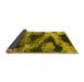 Sideview of Abstract Yellow Modern Rug, abs1372yw