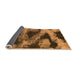 Sideview of Abstract Orange Modern Rug, abs1372org