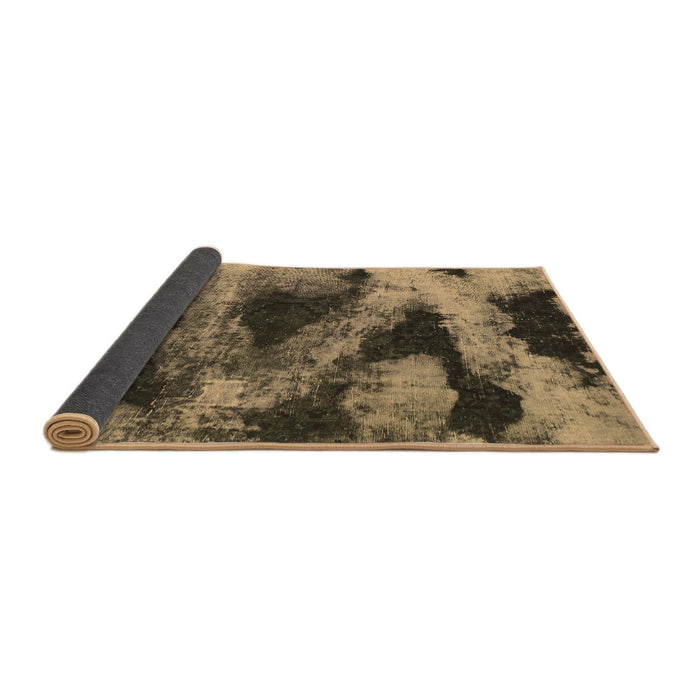 Sideview of Abstract Brown Modern Rug, abs1372brn
