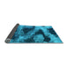 Sideview of Abstract Light Blue Modern Rug, abs1372lblu