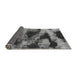 Sideview of Abstract Gray Modern Rug, abs1372gry