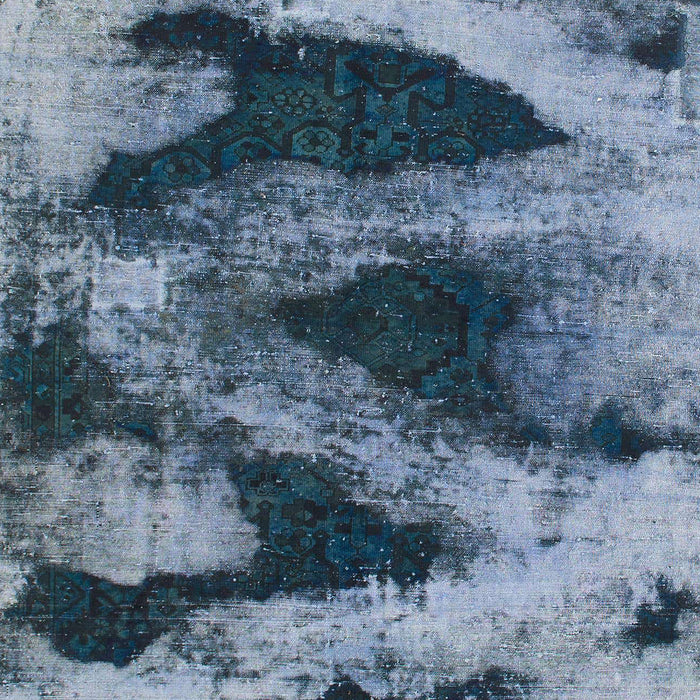 Machine Washable Abstract Columbia Blue Rug, wshabs1372