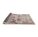 Sideview of Abstract Mauve Taupe Purple Modern Rug, abs1373