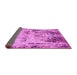 Sideview of Abstract Pink Modern Rug, abs1373pnk