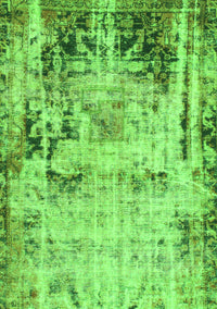 Abstract Green Modern Rug, abs1373grn