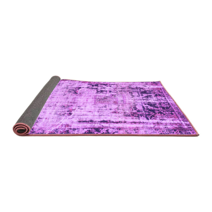 Sideview of Abstract Purple Modern Rug, abs1373pur