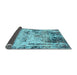 Sideview of Abstract Light Blue Modern Rug, abs1373lblu