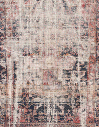 Machine Washable Abstract Mauve Taupe Purple Rug, wshabs1373