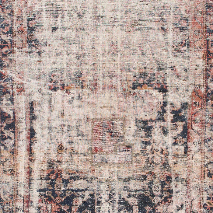 Machine Washable Abstract Mauve Taupe Purple Rug, wshabs1373
