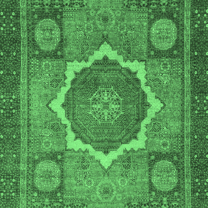 Abstract Emerald Green Modern Rug, abs1374emgrn