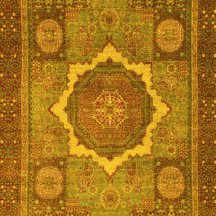 Abstract Yellow Modern Rug, abs1374yw