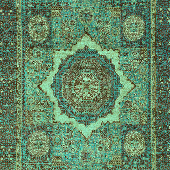 Abstract Turquoise Modern Rug, abs1374turq