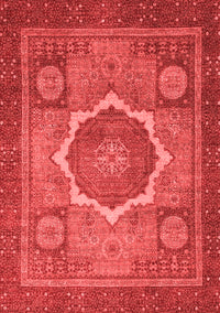 Abstract Red Modern Rug, abs1374red