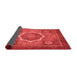 Abstract Red Modern Area Rugs