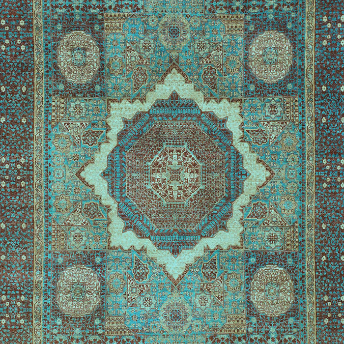 Abstract Light Blue Modern Rug, abs1374lblu