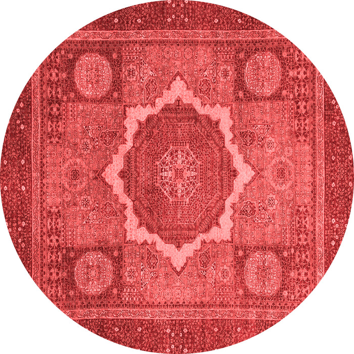 Abstract Red Modern Rug, abs1374red