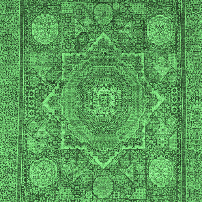 Machine Washable Abstract Emerald Green Modern Area Rugs, wshabs1375emgrn