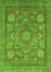 Abstract Green Modern Rug, abs1375grn