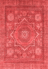 Abstract Red Modern Rug, abs1375red