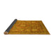 Sideview of Abstract Yellow Modern Rug, abs1375yw