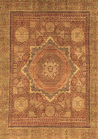 Abstract Brown Modern Rug, abs1375brn