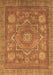 Abstract Brown Modern Rug, abs1375brn