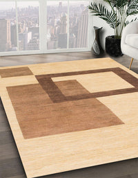 Abstract Orange Solid Rug, abs1376