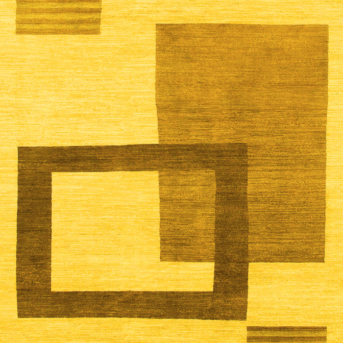Solid Yellow Modern Rug, abs1376yw