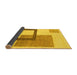 Sideview of Solid Yellow Modern Rug, abs1376yw