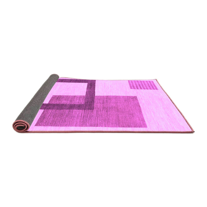 Sideview of Solid Purple Modern Rug, abs1376pur