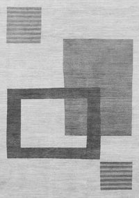 Solid Gray Modern Rug, abs1376gry