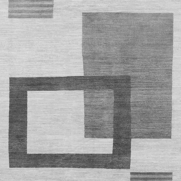 Solid Gray Modern Rug, abs1376gry