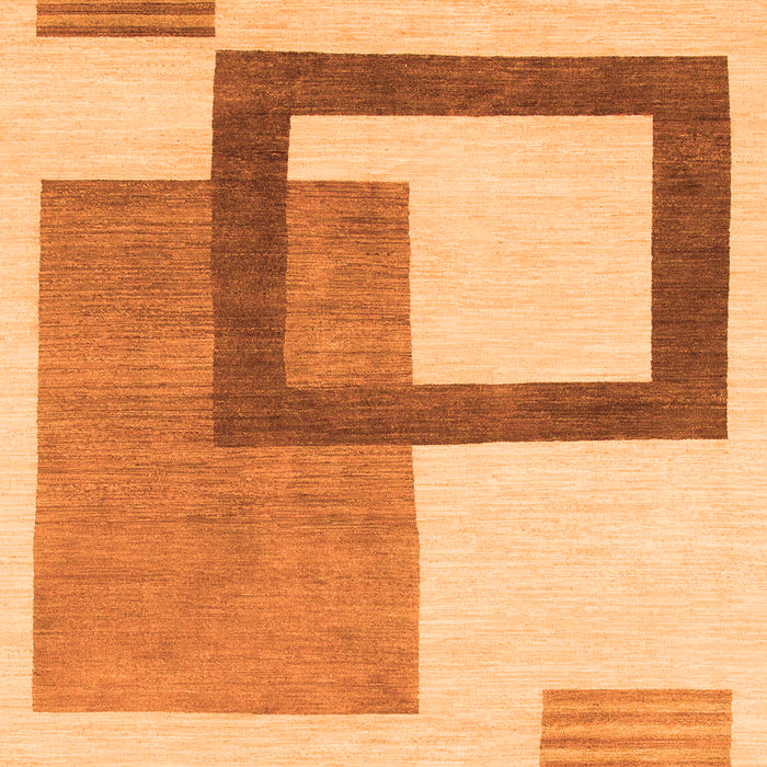 Machine Washable Solid Orange Modern Area Rugs, wshabs1376org