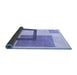 Sideview of Solid Blue Modern Rug, abs1376blu