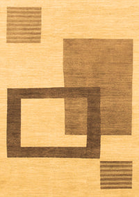 Solid Brown Modern Rug, abs1376brn