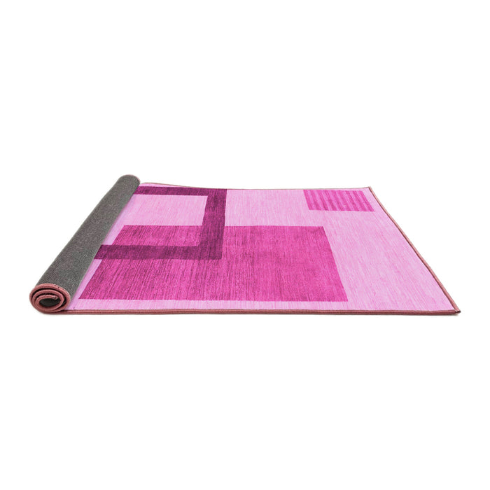 Sideview of Solid Pink Modern Rug, abs1376pnk