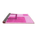 Sideview of Solid Pink Modern Rug, abs1376pnk