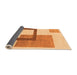 Sideview of Solid Orange Modern Rug, abs1376org