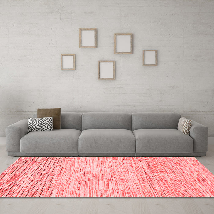 Modern Red Washable Rugs
