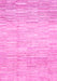 Machine Washable Solid Pink Modern Rug, wshabs1377pnk