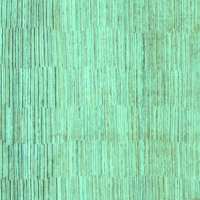 Square Machine Washable Solid Turquoise Modern Area Rugs, wshabs1377turq