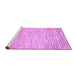 Sideview of Machine Washable Solid Purple Modern Area Rugs, wshabs1377pur