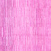 Square Machine Washable Solid Pink Modern Rug, wshabs1377pnk