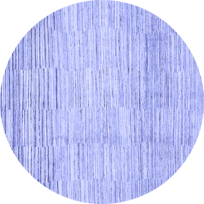 Round Solid Blue Modern Rug, abs1377blu