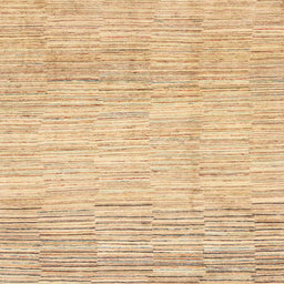 Square Abstract Yellow Solid Rug, abs1377